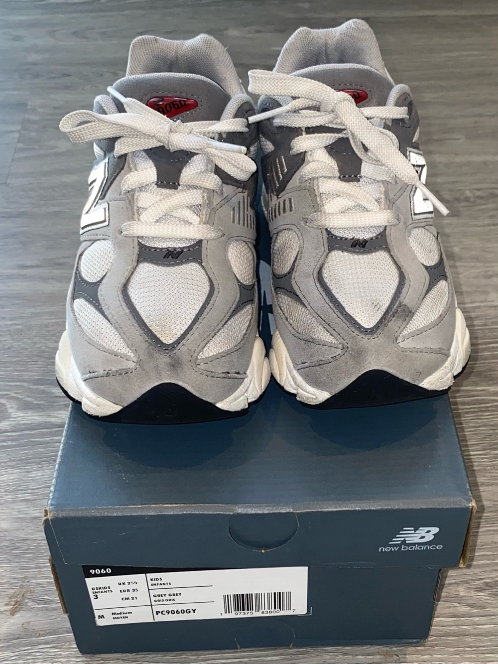 New Balance Kids Grey Athletic Sneakers - Picture 5 of 10